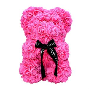 Rose Bear 25cm ροζ